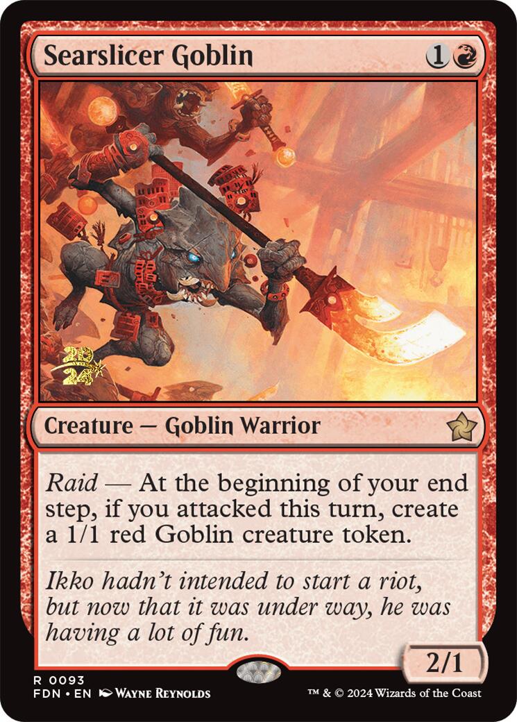 Searslicer Goblin [Foundations Prerelease Promos] | Shuffle n Cut Hobbies & Games