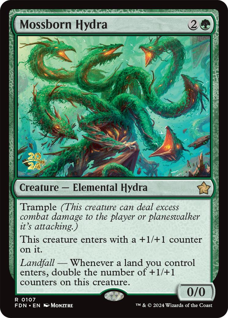 Mossborn Hydra [Foundations Prerelease Promos] | Shuffle n Cut Hobbies & Games