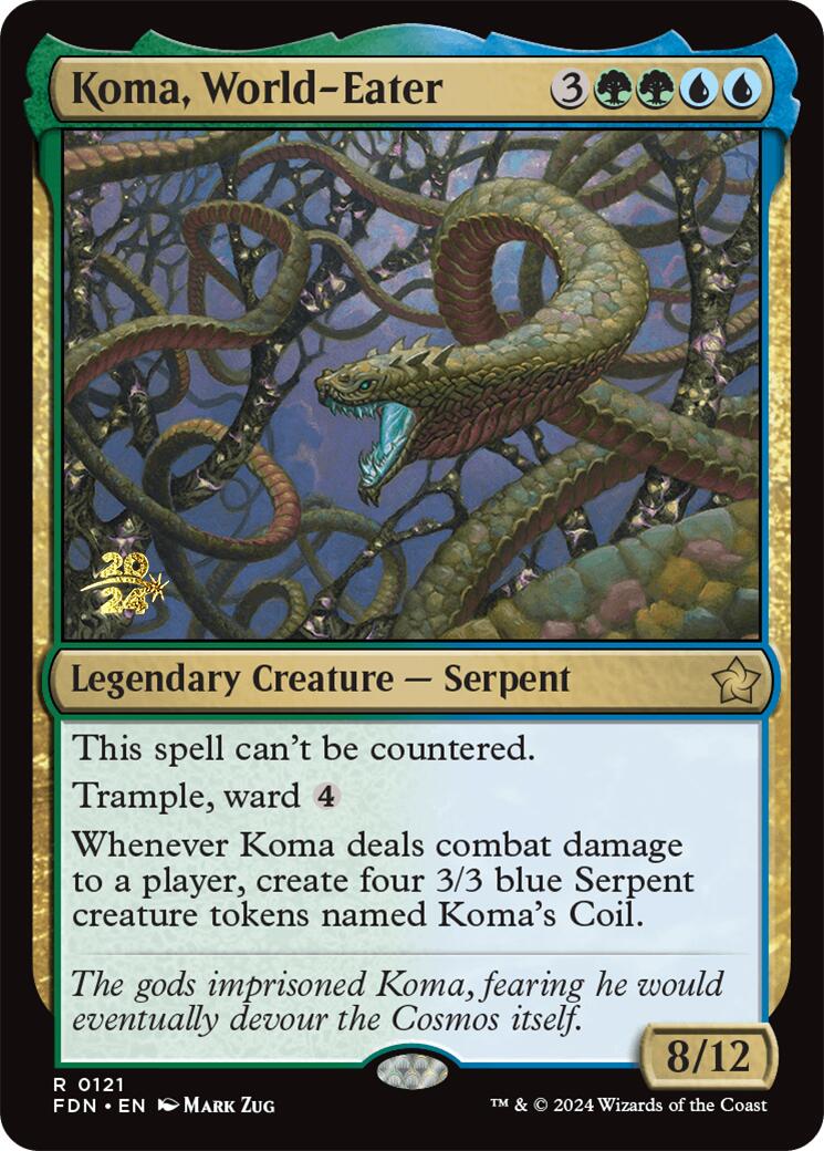 Koma, World-Eater [Foundations Prerelease Promos] | Shuffle n Cut Hobbies & Games