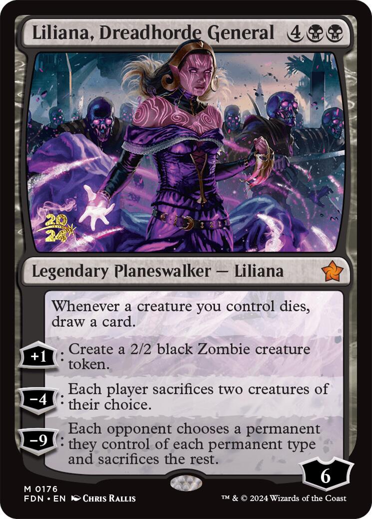 Liliana, Dreadhorde General [Foundations Prerelease Promos] | Shuffle n Cut Hobbies & Games