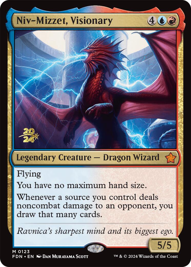 Niv-Mizzet, Visionary [Foundations Prerelease Promos] | Shuffle n Cut Hobbies & Games