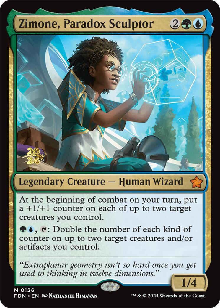 Zimone, Paradox Sculptor [Foundations Prerelease Promos] | Shuffle n Cut Hobbies & Games