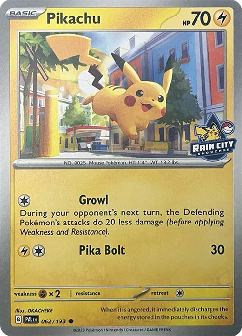 Pikachu (062/193) (Rain City Showcase) [Miscellaneous Cards] | Shuffle n Cut Hobbies & Games