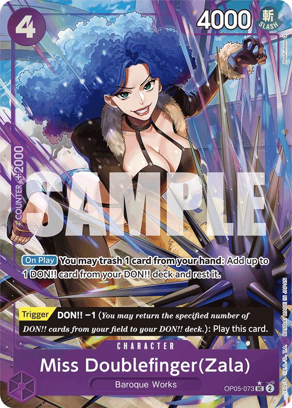 Miss Doublefinger(Zala) (Full Art) [Premium Booster -The Best-] | Shuffle n Cut Hobbies & Games