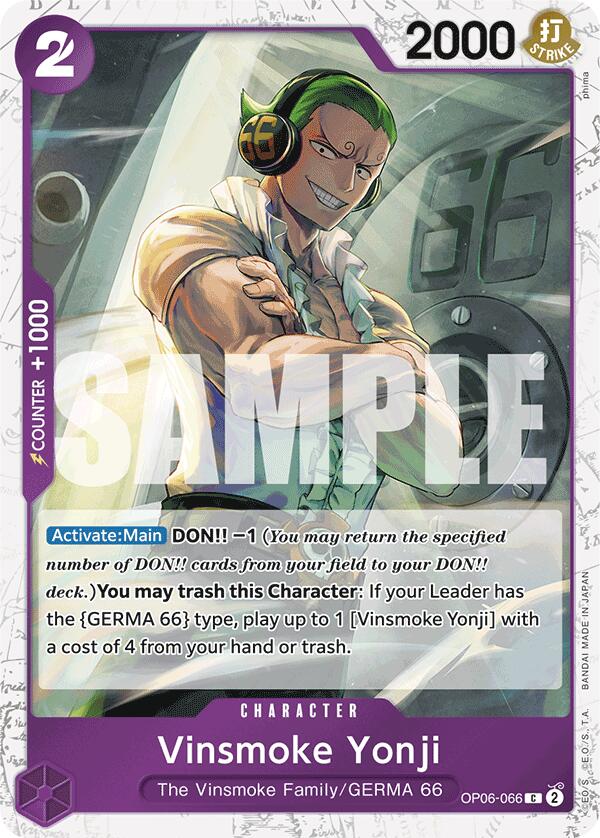 Vinsmoke Yonji (OP06-066) (Jolly Roger Foil) [Premium Booster -The Best-] | Shuffle n Cut Hobbies & Games