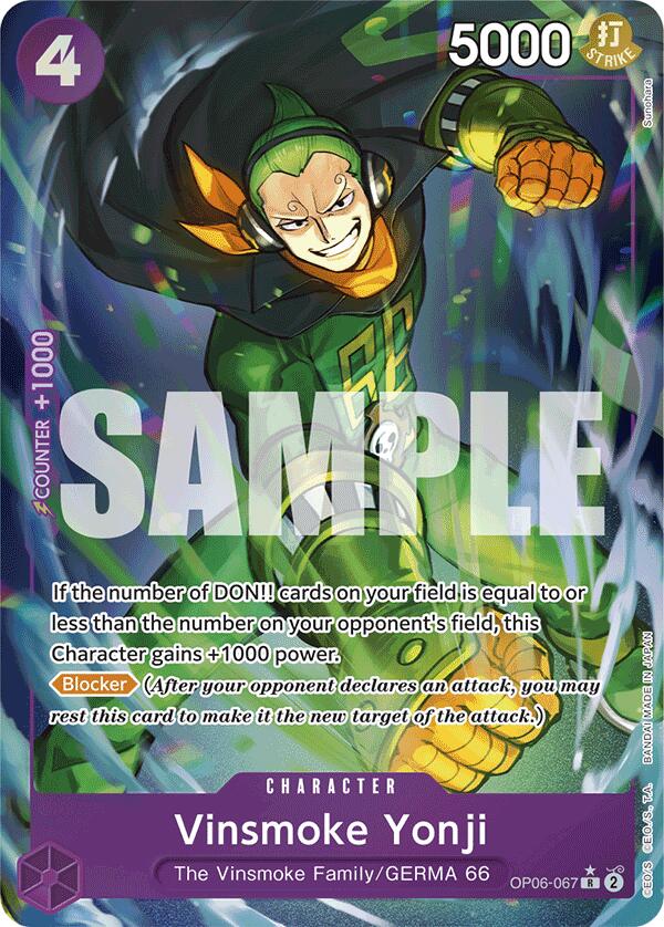 Vinsmoke Yonji (OP06-067) (Full Art) [Premium Booster -The Best-] | Shuffle n Cut Hobbies & Games