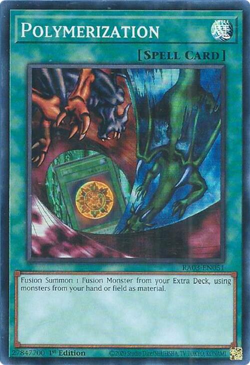 Polymerization (Alternate Art) [RA03-EN051] Super Rare | Shuffle n Cut Hobbies & Games