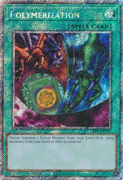 Polymerization (Alternate Art) (Platinum Secret Rare) [RA03-EN051] Platinum Secret Rare | Shuffle n Cut Hobbies & Games