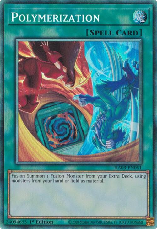 Polymerization (B) (HERO Art) (PCR) [RA03-EN051] Prismatic Collector's Rare | Shuffle n Cut Hobbies & Games