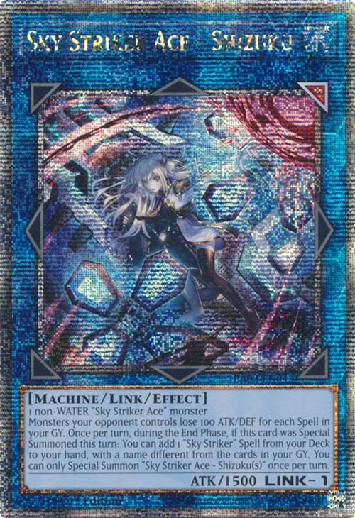 Sky Striker Ace - Shizuku (Alternate Art) (Quarter Century Secret Rare) [RA03-EN043] Quarter Century Secret Rare | Shuffle n Cut Hobbies & Games