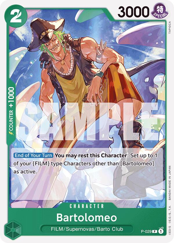 Bartolomeo (P-029) (Reprint) [Premium Booster -The Best-] | Shuffle n Cut Hobbies & Games