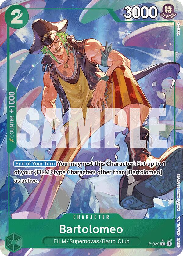 Bartolomeo (P-029) (Full Art) [Premium Booster -The Best-] | Shuffle n Cut Hobbies & Games