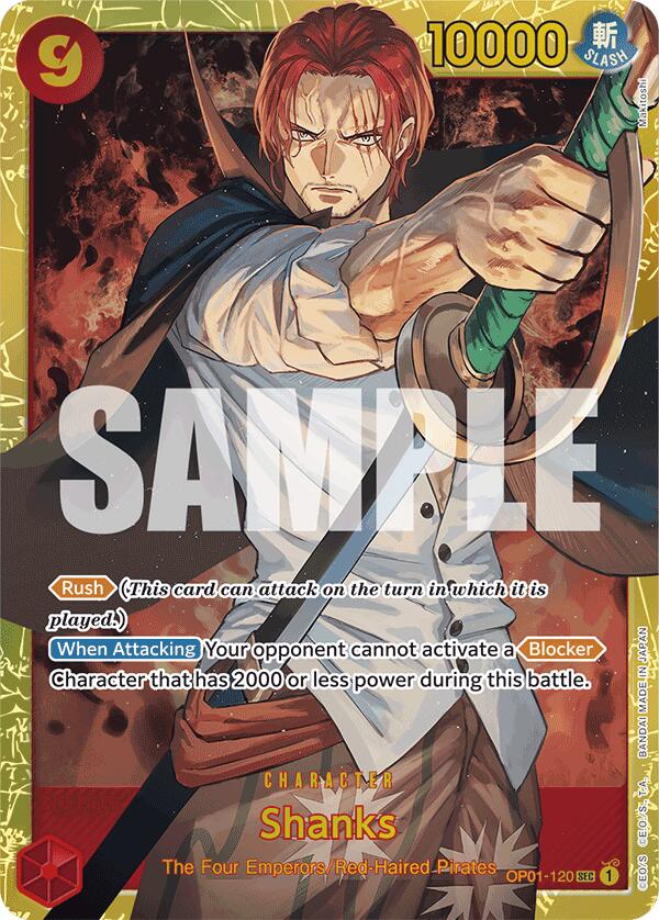 Shanks (OP01-120) (Reprint) [Premium Booster -The Best-] | Shuffle n Cut Hobbies & Games