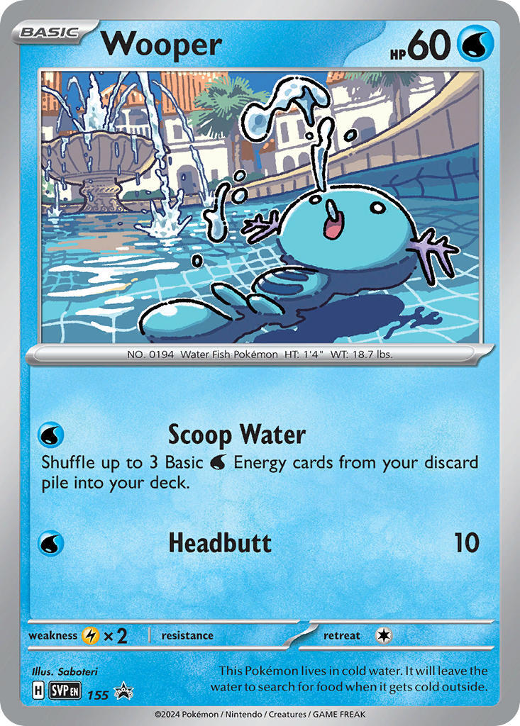 Wooper (155) [Scarlet & Violet: Black Star Promos] | Shuffle n Cut Hobbies & Games