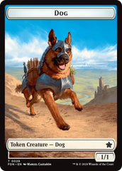 Dog // Beast (0033) Double-Sided Token [Foundations Tokens] | Shuffle n Cut Hobbies & Games