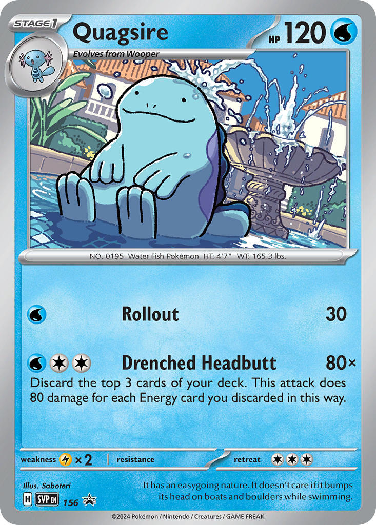 Quagsire (156) [Scarlet & Violet: Black Star Promos] | Shuffle n Cut Hobbies & Games