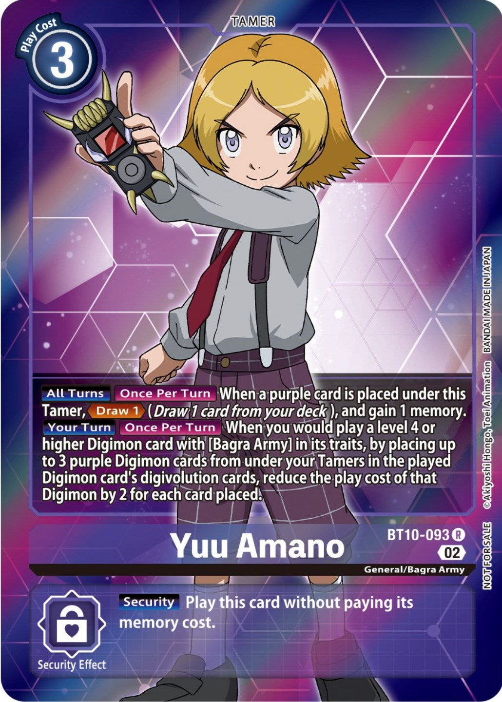 Yuu Amano [BT10-093] (Box Topper) [Xros Encounter] | Shuffle n Cut Hobbies & Games