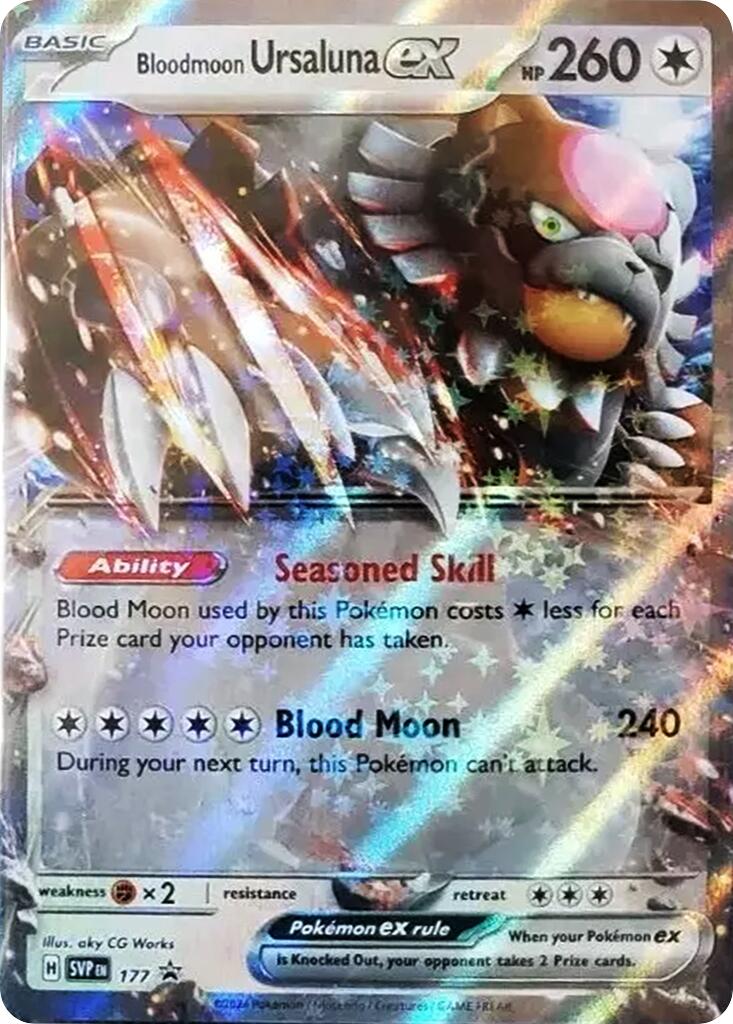 Bloodmoon Ursaluna ex (177) [Scarlet & Violet: Black Star Promos] | Shuffle n Cut Hobbies & Games