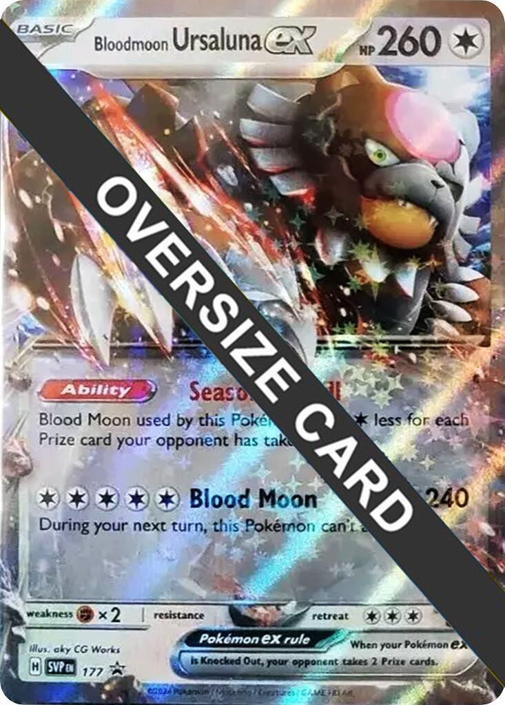 Bloodmoon Ursaluna ex (177) (Jumbo Card) [Scarlet & Violet: Black Star Promos] | Shuffle n Cut Hobbies & Games