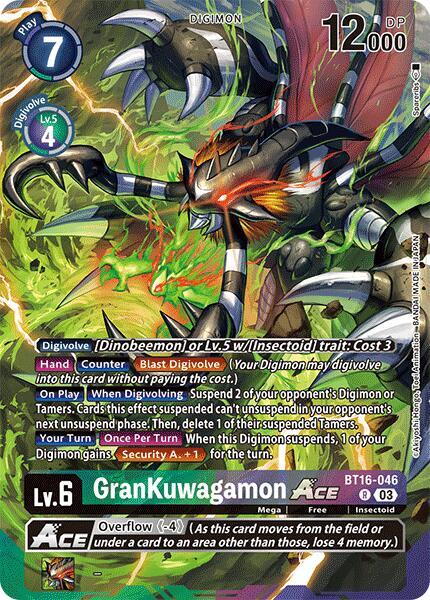 GranKuwagamon ACE [BT16-046] (Alternate Art) [Special Limited Set] | Shuffle n Cut Hobbies & Games