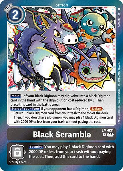 Black Scramble [LM-031] [Special Limited Set] | Shuffle n Cut Hobbies & Games