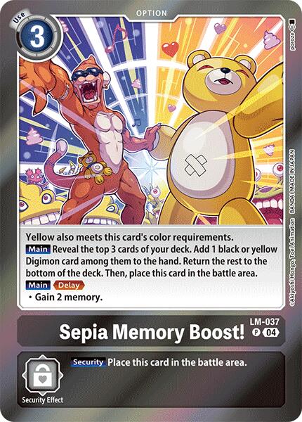 Sepia Memory Boost! [LM-037] [Special Limited Set] | Shuffle n Cut Hobbies & Games