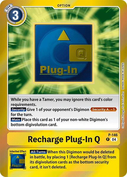 Recharge Plug-In Q [P-146] (Reprint) [Special Limited Set] | Shuffle n Cut Hobbies & Games