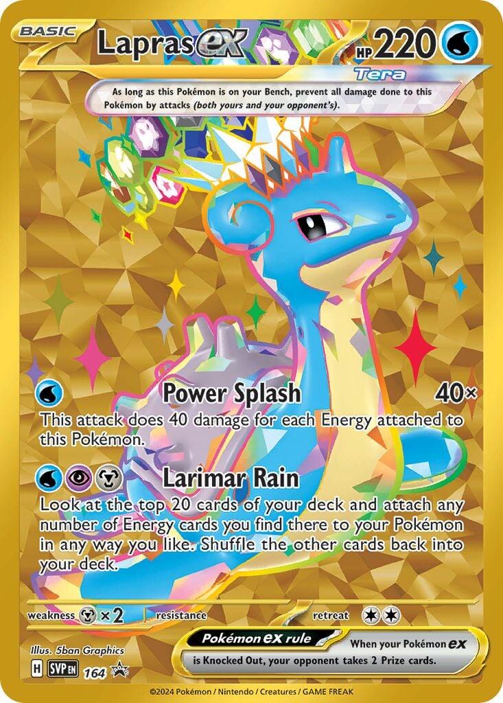 Lapras ex (164) [Scarlet & Violet: Black Star Promos] | Shuffle n Cut Hobbies & Games