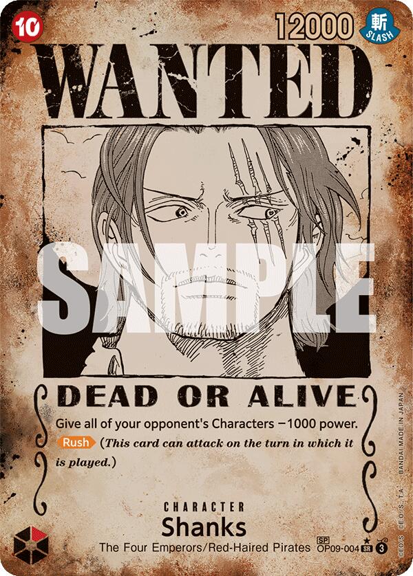 Shanks (Wanted Poster) [Emperors in the New World] | Shuffle n Cut Hobbies & Games