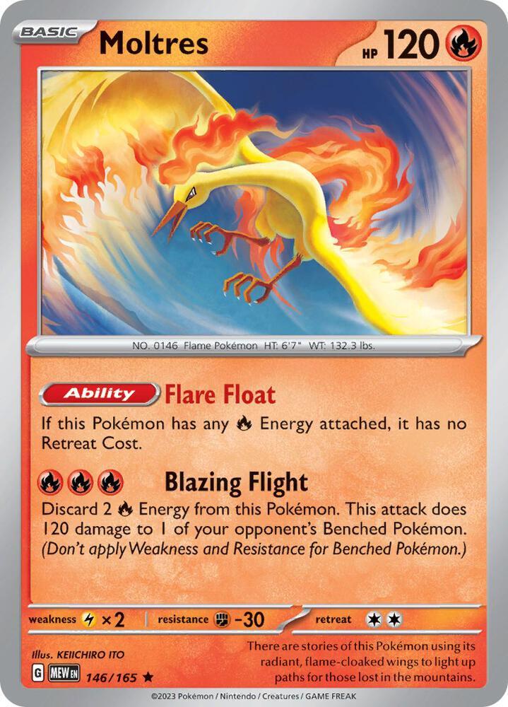 Moltres (146/165 - Deck Exclusives) [Scarlet & Violet 151] | Shuffle n Cut Hobbies & Games