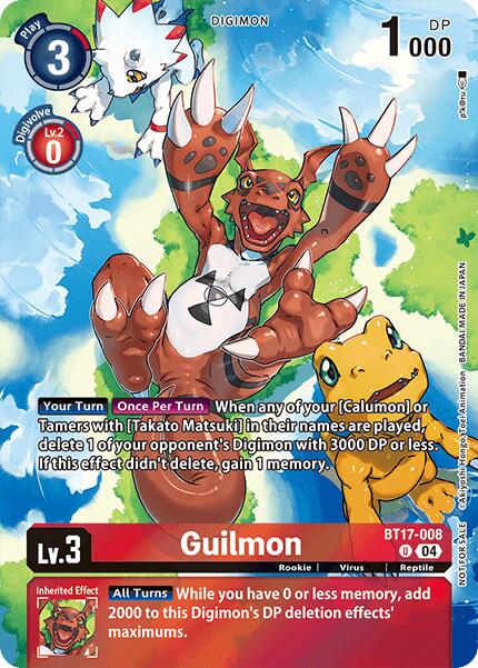 Guilmon [BT17-008] (Legend Pack 2024 Box Topper) [Chain of Liberation] | Shuffle n Cut Hobbies & Games