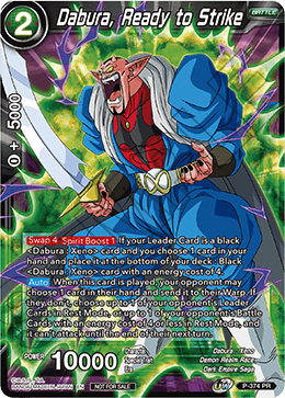 Dabura, Ready to Strike (Unison Warrior Series Boost Tournament Pack Vol. 7) (P-374) [Tournament Promotion Cards] | Shuffle n Cut Hobbies & Games
