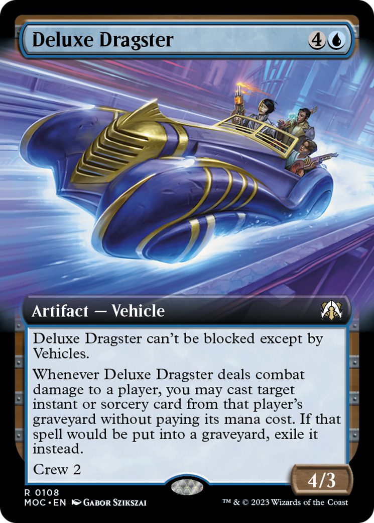 Deluxe Dragster (Extended Art) [March of the Machine Commander] | Shuffle n Cut Hobbies & Games