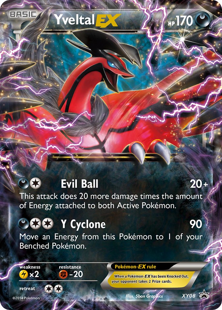 Yveltal EX (XY08) [XY: Black Star Promos] | Shuffle n Cut Hobbies & Games