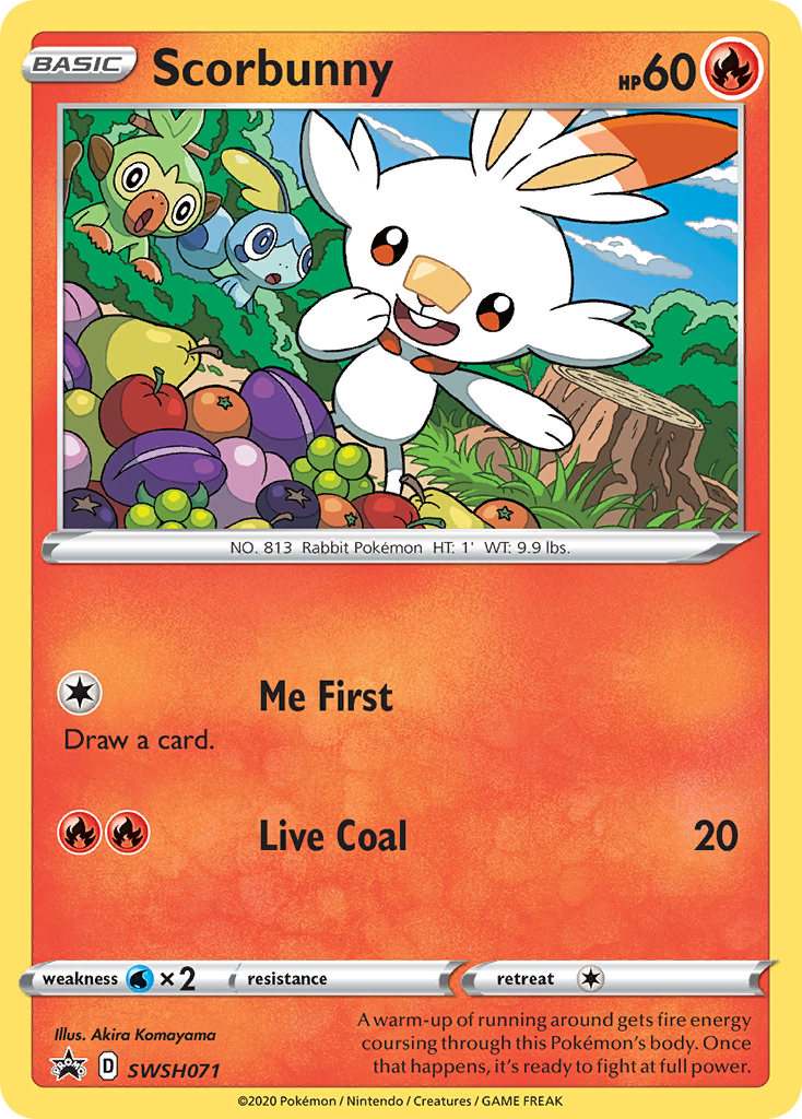 Scorbunny (SWSH071) [Sword & Shield: Black Star Promos] | Shuffle n Cut Hobbies & Games