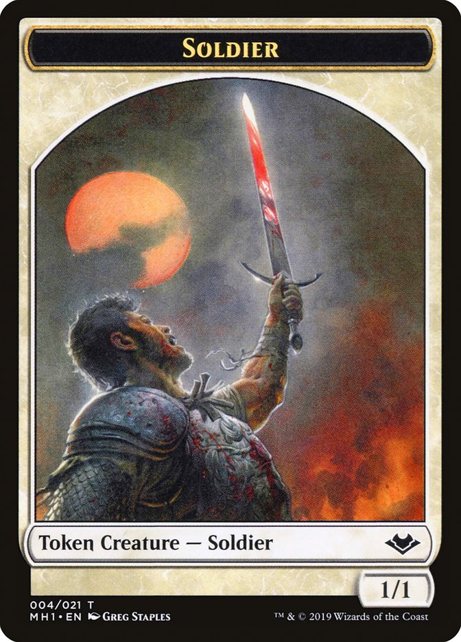 Angel (002) // Soldier (004) Double-Sided Token [Modern Horizons Tokens] | Shuffle n Cut Hobbies & Games