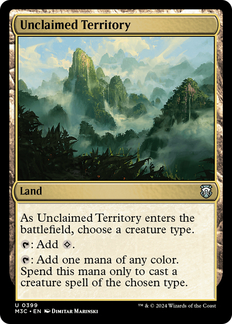 Unclaimed Territory (Ripple Foil) [Modern Horizons 3 Commander] | Shuffle n Cut Hobbies & Games