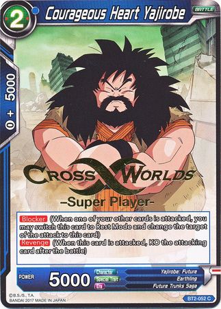 Courageous Heart Yajirobe (Super Player Stamped) (BT2-052) [Tournament Promotion Cards] | Shuffle n Cut Hobbies & Games