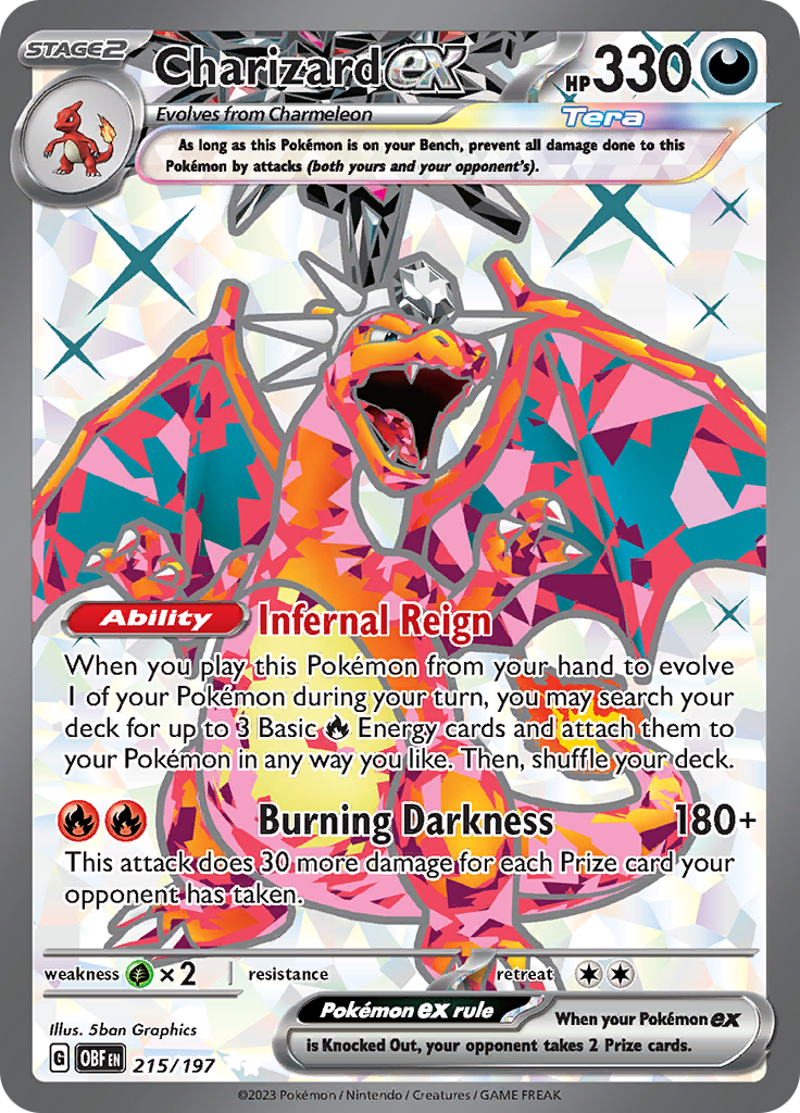 Charizard ex (215/197) [Scarlet & Violet: Obsidian Flames] | Shuffle n Cut Hobbies & Games