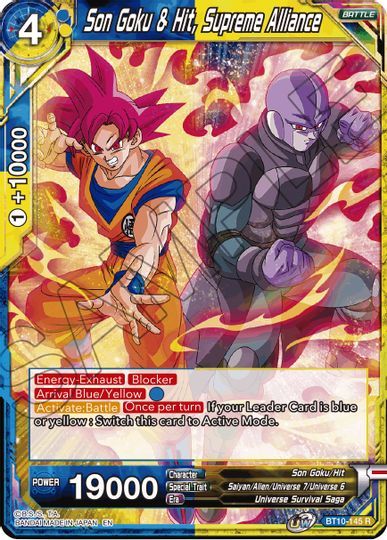 Son Goku & Hit, Supreme Alliance (Event Pack 08) (BT10-145) [Tournament Promotion Cards] | Shuffle n Cut Hobbies & Games