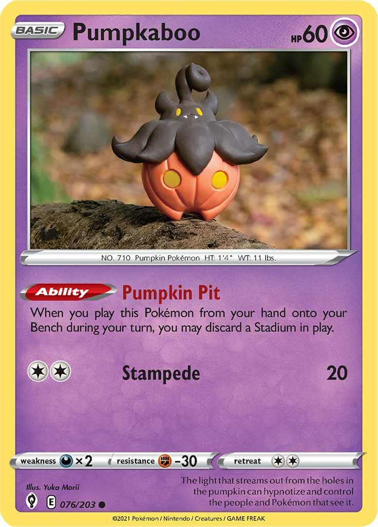 Pumpkaboo (076/203) [Sword & Shield: Evolving Skies] | Shuffle n Cut Hobbies & Games