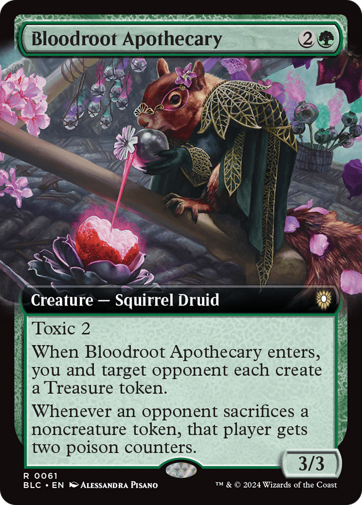 Bloodroot Apothecary (Extended Art) [Bloomburrow Commander] | Shuffle n Cut Hobbies & Games