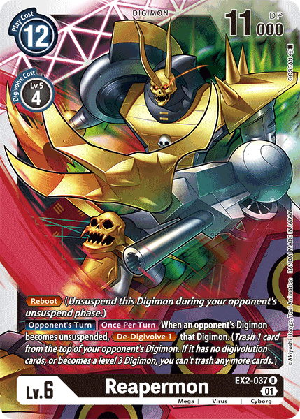 Reapermon [EX2-037] [Digital Hazard] | Shuffle n Cut Hobbies & Games