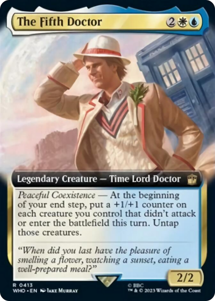 The Fifth Doctor (Extended Art) [Doctor Who] | Shuffle n Cut Hobbies & Games