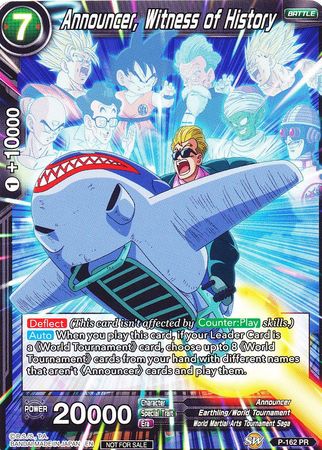 Announcer, Witness of History (Power Booster) (P-162) [Promotion Cards] | Shuffle n Cut Hobbies & Games