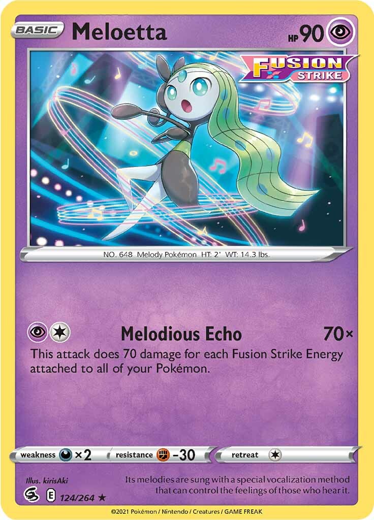 Meloetta (124/264) [Sword & Shield: Fusion Strike] | Shuffle n Cut Hobbies & Games