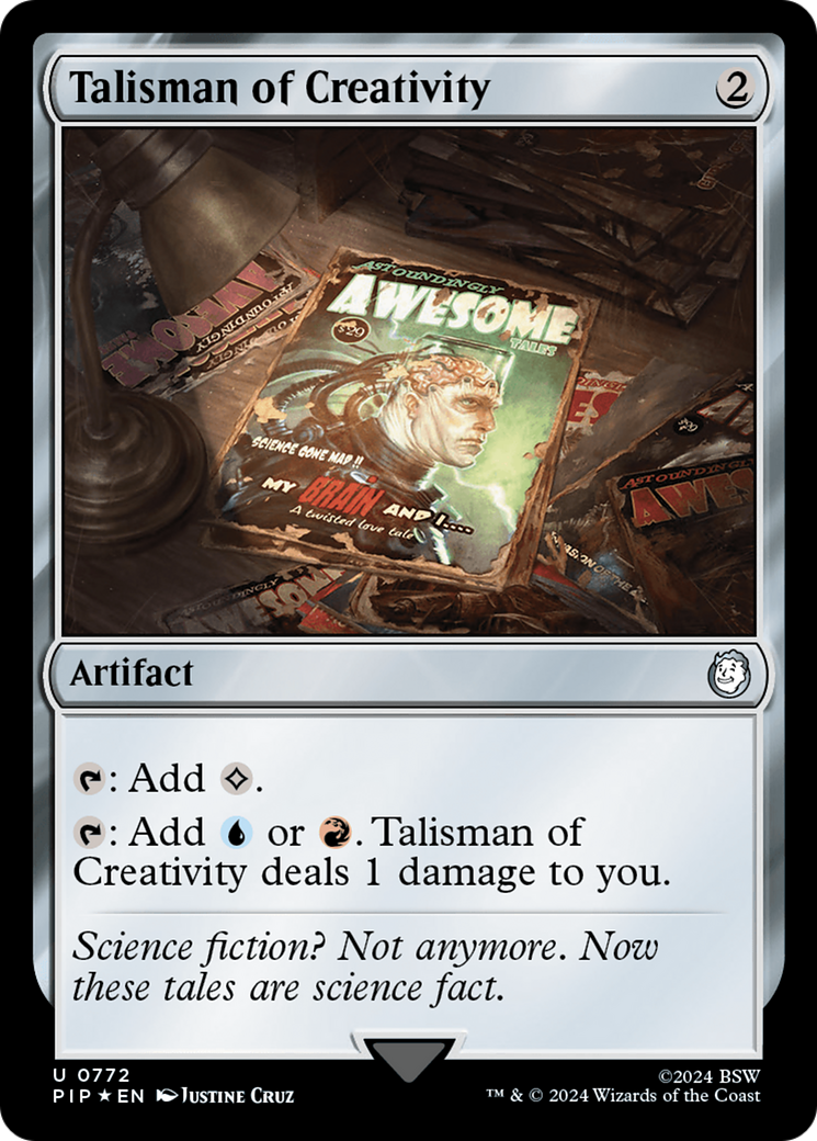 Talisman of Creativity (Surge Foil) [Fallout] | Shuffle n Cut Hobbies & Games