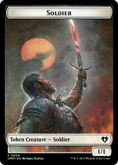 Soldier (0009) // Daretti, Scrap Savant Emblem Double-Sided Token [Commander Masters Tokens] | Shuffle n Cut Hobbies & Games