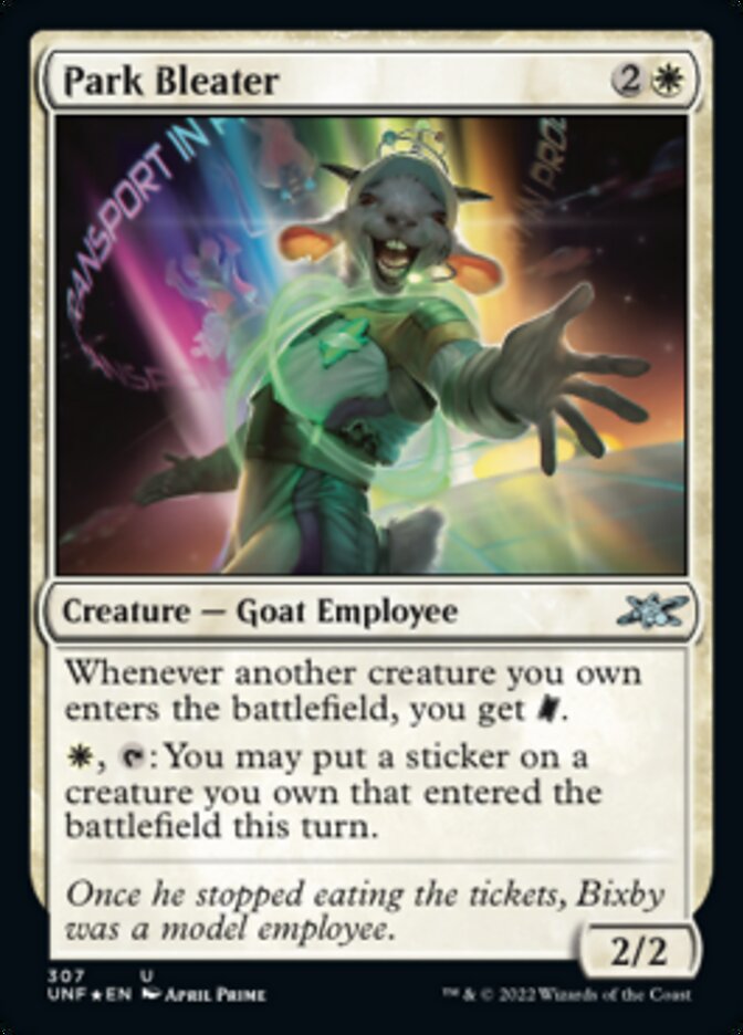 Park Bleater (Galaxy Foil) [Unfinity] | Shuffle n Cut Hobbies & Games