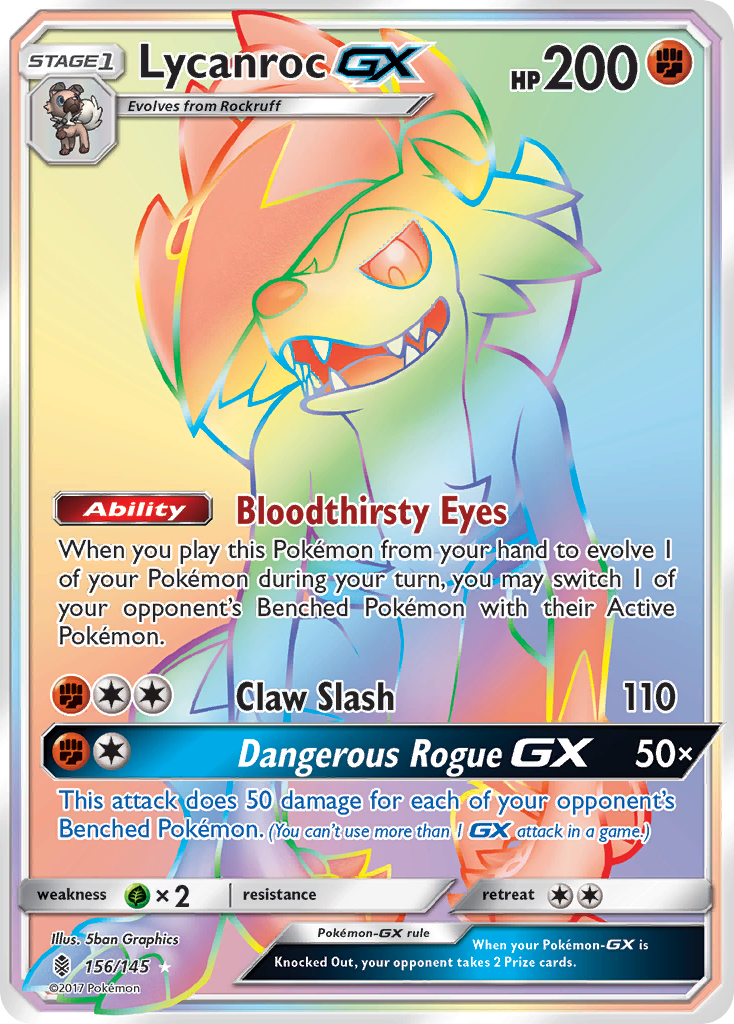 Lycanroc GX (156/145) [Sun & Moon: Guardians Rising] | Shuffle n Cut Hobbies & Games